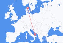 Flights from Aarhus, Denmark to Bari, Italy