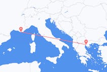 Flyrejser fra Toulon til Thessaloniki