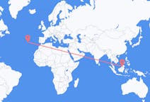 Vluchten van Limbang, Maleisië naar Ponta Delgada, Portugal
