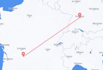 Flyg från Brive-la-Gaillarde, Frankrike till Stuttgart, Tyskland