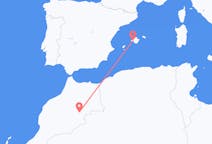 Flug frá Errachidia til Palma de Mallorca