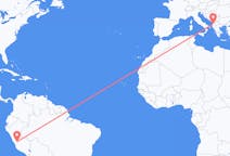 Flyg från Jauja, Peru till Tirana, Albanien