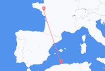 Flyg från Alger, Algeriet till Nantes, Frankrike