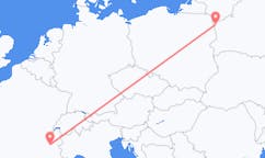 Flights from Grenoble, France to Grodno, Belarus