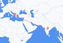 出发地 印度海得拉巴 (巴基斯坦)目的地 希腊普雷韋扎的航班
