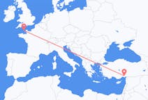 Flyrejser fra Adana til Guernsey