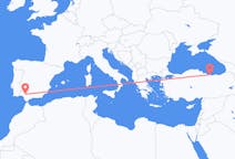 Flyrejser fra Giresun, Tyrkiet til Sevilla, Spanien