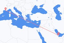 カタールのから ドーハ、フランスのへ マルセイユフライト