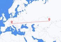 Flyrejser fra Semey, Kasakhstan til Innsbruck, Østrig