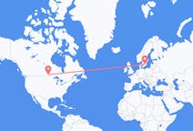 Flyg från Winnipeg, Kanada till Växjö, Sverige