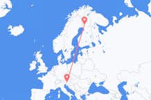 Flyreiser fra Klagenfurt, Østerrike til Rovaniemi, Finland