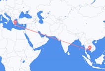 Flyrejser fra Sihanoukville-provinsen, Cambodja til Chania, Grækenland