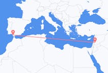 Flüge von Damaskus, nach Jerez