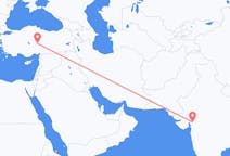 Flyg från Vadodara, Indien till Kayseri, Turkiet