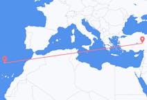 Loty z Kayseri, Turcja do Funchal, Portugalia