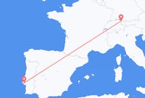 Fly fra Thal til Lisboa