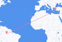 Flyreiser fra Manaus, Brasil til Rhodes, Hellas