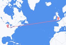 Flüge von Chicago, Belize, die Vereinigten Staaten nach Bournemouth, England