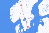 Flights from Ronneby, Sweden to Røros, Norway