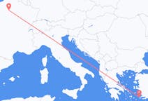 ギリシャのから カリムノス島、フランスのへ パリフライト
