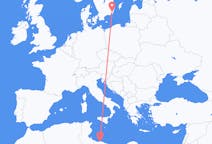 Flyreiser fra Tripoli, Libya til Kalmar, Sverige