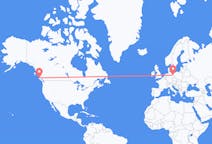 Flyg från Port Hardy, Kanada till Berlin, Maryland, Tyskland