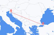 出发地 克罗地亚出发地 里耶卡目的地 土耳其伊斯坦布尔的航班