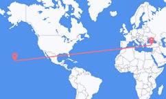 Flyreiser fra Kailua, USA til Nevsehir, Tyrkia