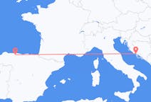 Flyreiser fra Santiago del Monte, til Split