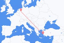 Flyreiser fra Münster, Tyskland til Samos, Hellas