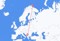 Flüge von Ohrid, Nordmazedonien nach Kirkenes, Norwegen