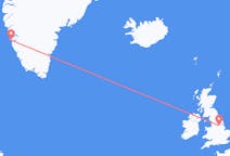 出发地 格陵兰出发地 努克前往英格兰的唐卡斯特的航班