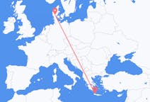 Flights from Chania in Greece to Billund in Denmark