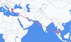 말레이시아 이포에서 출발해 그리스 미코노스로(으)로 가는 항공편