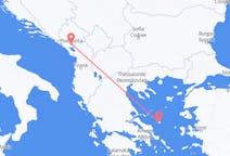 Vuelos de Podgorica, Montenegro a Esciros, Grecia