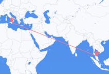 Flyrejser fra Kota Bharu, Malaysia til Catania, Italien