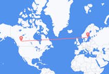 Flyrejser fra Grande Prairie, Canada til Stockholm, Sverige