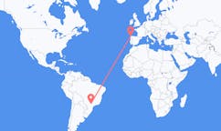 Vols de Marília, le Brésil vers La Corogne, Espagne
