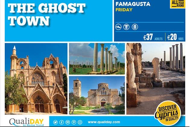 Excursão de dia inteiro a Famagusta, cidade fantasma de Varosi e Salamis saindo de Paphos