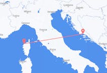 Vols depuis Calvi à Split