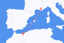 Vluchten van Oujda naar Toulon