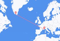 Flights from Nice to Qaqortoq