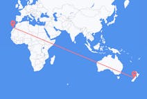 Flights from Hokitika, New Zealand to Lanzarote, Spain