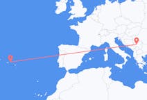Flights from Kraljevo, Serbia to Terceira Island, Portugal