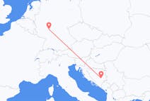 Vols de Sarajevo, Bosnie-Herzégovine à Francfort, Allemagne