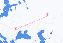 Flyg från Ufa, Ryssland till Iași, Rumänien