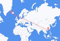 Vluchten Uit Hong Kong, Hongkong naar Reykjavík, IJsland