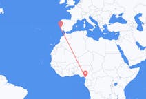 Flyg från Douala, Kamerun till Lissabon, Portugal