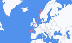Flights from La Coruña to Molde