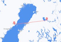 Vols depuis la ville de Kajaani vers la ville d'Umeå